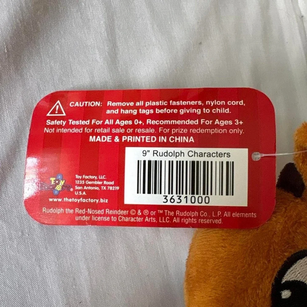 Rudolph the red nosed reindeer plush  toy